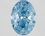 1.07 Ct. Fancy Vivid Blue Oval Lab Grown Diamond