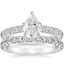 18KW Moissanite Luxe Sienna Diamond Bridal Set (1 1/8 ct. tw.), smalltop view