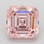 3.05 Ct. Fancy Intense  Pink Asscher Lab Grown Diamond