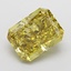 9.73 Ct. Fancy Vivid Yellow Radiant Lab Grown Diamond