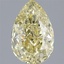3.06 Ct. Fancy  Yellow Pear Lab Grown Diamond