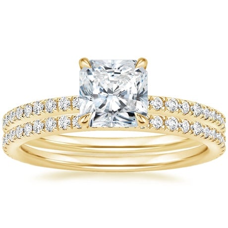 18K Yellow Gold Luxe Ballad Perfect Fit Diamond Bridal Set