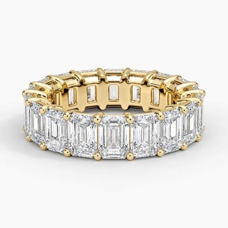 Emerald Eternity Lab Diamond Ring (7 ct. tw.) in 18K Yellow Gold