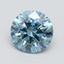 1.57 Ct. Fancy Vivid Blue Round Lab Grown Diamond