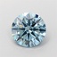 1.26 Ct. Fancy Vivid  Blue Round Lab Grown Diamond