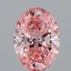 2.17 Ct. Fancy Vivid Pink Oval Lab Grown Diamond