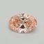 0.40 Ct. Fancy Vivid Pink Oval Lab Grown Diamond