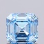 1.00 Ct. Fancy Vivid Blue Asscher Lab Grown Diamond