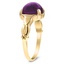 The Valerie Ring, smalltop view on a hand