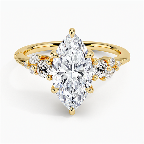 Camellia Three Stone Diamond Ring - Brilliant Earth