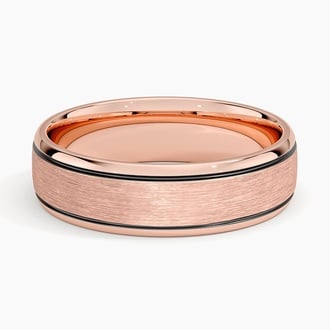 Everett 6mm Wedding Ring in 14K Rose Gold