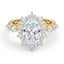 Custom Bordeaux Halo Diamond Ring