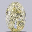 1.04 Ct. Light Yellow Oval Lab Grown Diamond