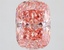 3.33 Ct. Fancy Vivid  Pink Cushion Lab Grown Diamond