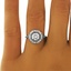 The Turin Ring, smalltop view on a hand