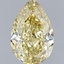 1.09 Ct. Fancy Intense  Yellow Pear Lab Grown Diamond
