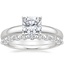 Platinum 3mm Comfort Fit Ring with Marseille Diamond Ring (1/3 ct. tw.)