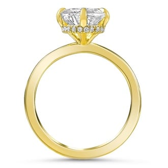 Custom Wrapped Surprise Gallery Diamond Ring