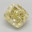 1.75 Ct. Fancy Intense Yellow Cushion Lab Grown Diamond