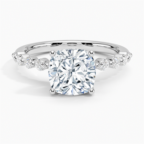 Single Shared Prong Engagement Ring