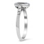 The Alysha Ring, smalltop view on a hand