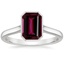 Platinum Luna 2mm Bezel Ring, smalltop view