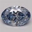 4.00 Ct. Fancy Vivid Blue Oval Lab Grown Diamond