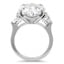 Oval Three Stone Diamond Ring, smallview