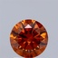 1.28 Ct. Fancy Deep Orange Round Lab Grown Diamond