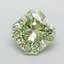 2.00 Ct. Fancy Intense  Green Radiant Lab Grown Diamond