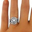 The Acadia Matched Set, smalltop view on a hand