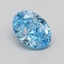 0.52 Ct. Fancy Vivid Blue Oval Lab Grown Diamond