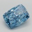 1.83 Ct. Fancy Vivid  Blue Cushion Lab Grown Diamond