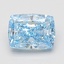 1.63 Ct. Fancy Vivid Blue Cushion Lab Grown Diamond