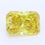6.28 Ct. Fancy Vivid Yellow Radiant Lab Grown Diamond