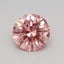 0.41 Ct. Fancy Vivid Pink Round Lab Grown Diamond