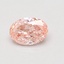 0.53 Ct. Fancy Vivid Pink Oval Lab Grown Diamond