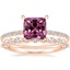 14K Rose Gold Demi Diamond Ring (1/3 ct. tw.) with Marseille Diamond Ring (1/3 ct. tw.)