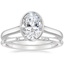 18K White Gold Luna Ring with Astra Diamond Ring