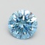 1.52 Ct. Fancy Vivid Blue Round Lab Grown Diamond