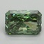 3.08 Ct. Fancy Vivid Pacific Green Radiant Lab Grown Diamond