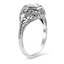 The Glynda Ring, smalltop view on a hand