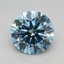 0.79 Ct. Fancy Vivid Blue Round Lab Grown Diamond
