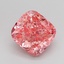 2.56 Ct. Fancy Vivid Pink Cushion Lab Grown Diamond