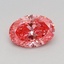 0.57 Ct. Fancy Vivid Pink Oval Lab Grown Diamond