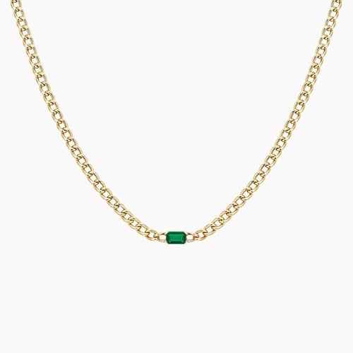 14K Yellow Gold Kendall Lab Diamond Chain Necklace