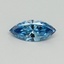0.50 Ct. Fancy Vivid Blue Marquise Lab Grown Diamond