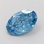 1.62 Ct. Fancy Vivid Blue Oval Lab Grown Diamond