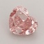 1.63 Ct. Fancy Vivid  Pink Heart Lab Grown Diamond