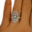 The Positano Ring, smallzoomed in top view on a hand